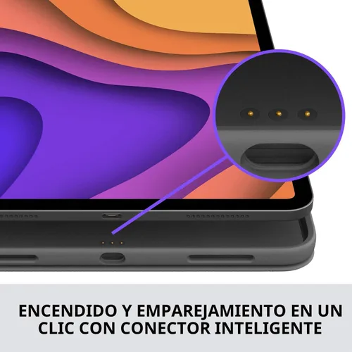 Vista 9 de Logitech Folio Touch - Funda con teclado táctil y conector inteligente para iPad Air de 11 pulgadas (M2 y M3), iPad Air (4ª y 5ª generación)