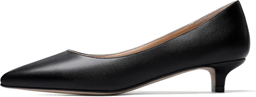 Vista 2 de WAYDERNS Zapatos de tacón bajo con punta mate para mujer, 1.5 pulgadas