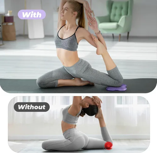 Vista 5 de Yes4All Yoga Knee Pads Pair, Thick Yoga Kneeling Pad for Pilates Exercise, Cushion Gear for Knees & Elbow with 13/16" Thickness