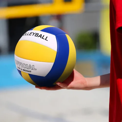 Vista 6 de Pelota de voleibol de tamaño oficial 5 para interiores y exteriores, para juego, gimnasio, entrenamiento, playa, juego ligero, suave, paquete de 3