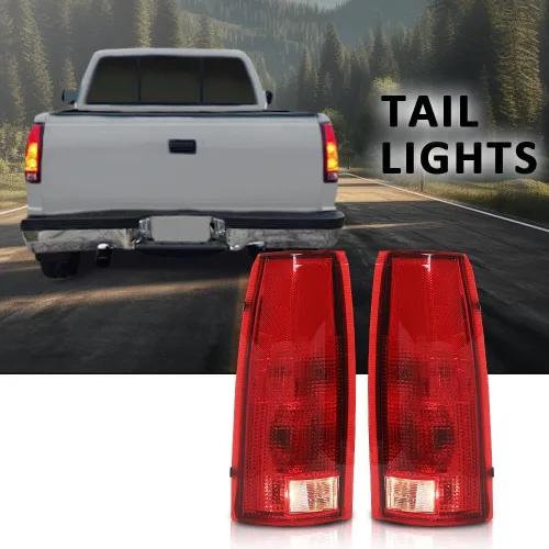 Vista 9 de G-PLUS Juego de luces traseras con bombilla, compatible con Chevy GMC C/K 1500 2500 3500, se ajusta a Chevy Silverado 1988-1999, se ajusta a Chevy