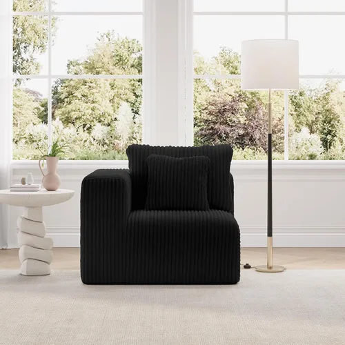 Vista 65 de Novilla - Sofá biplaza modular de 70.8 pulgadas, sofá modular de espacio pequeño, moderno sofá de nube con soporte Smarts Coil®, sofá seccional sin
