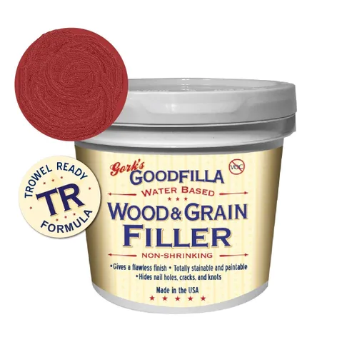 Vista 2 de Relleno de madera y grano a base de agua (listo para la llana) – roble blanco – 1 cuarto de galón por Goodfilla Reemplaza cada relleno y masilla