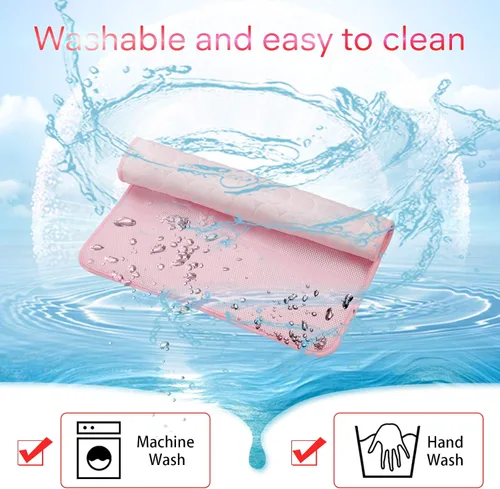 Vista 4 de Alfombrilla de enfriamiento para perros, almohadilla de enfriamiento automática para perros, seda de hielo, lavable a máquina, alfombrilla