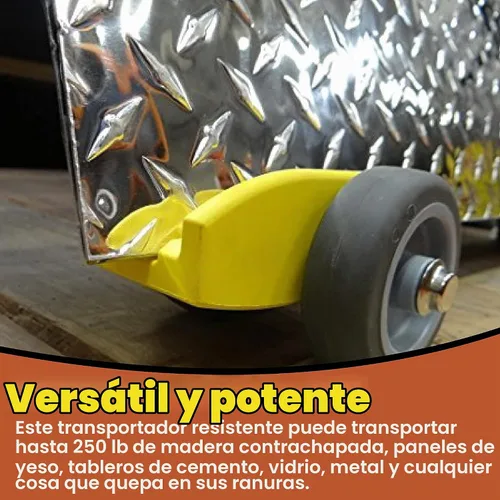Vista 4 de Carro de carga de madera contrachapada y carrito de paneles de yeso, carrito de madera contrachapada, carrito de paneles de yeso, transportador
