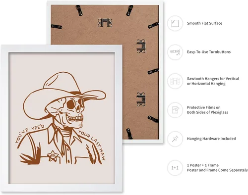 Vista 75 de Poster Master Póster de You've Yeed Your Last Haw - Impresión retro de vaquero marrón - Arte occidental - Arte moderno - Arte del salvaje oeste