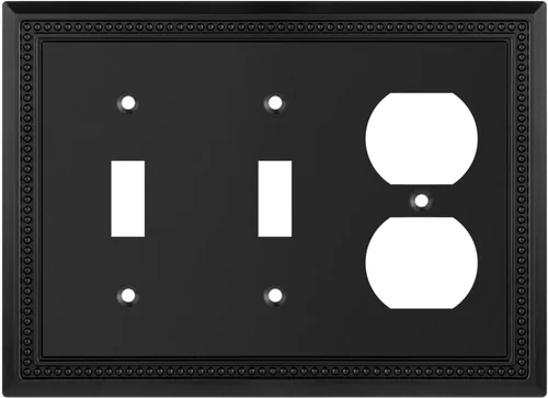 Vista 32 de Henne Bery Sunken Pearls - placa decorativa de pared, placa decorativa de pared, tapa de salida de la placa del interruptor, aleación de zinc sólida
