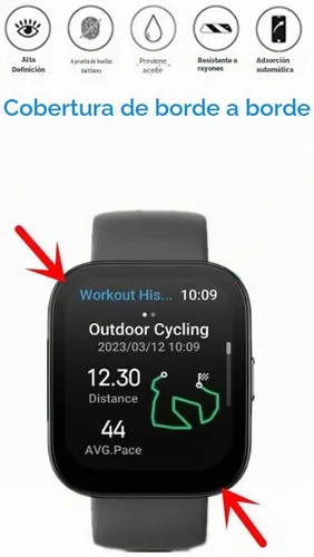 Vista 2 de Protector de pantalla compatible con Amazfit Bip 5, película protectora de TPU de cobertura completa HD, compatible con Bip 5 Smartwatch (6 unidades)