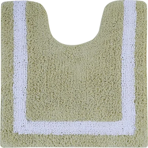 Vista 22 de Better Trends - Alfombra de baño 100% algodón reversible, altamente absorbente y lavable a máquina, suave, tapete de ducha para piso de baño