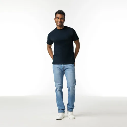 Vista 6 de Gildan Camiseta unisex de algodón ultra para adultos, estilo G2000, paquete múltiple, Negro (3 paquetes)