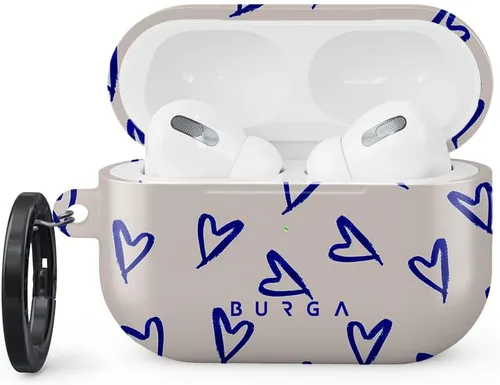 Vista 16 de Burga Funda para Airpods Pro 2 2022, compatible con Apple AirPods, funda protectora de plástico rígido, accesorios elegantes para teléfonos