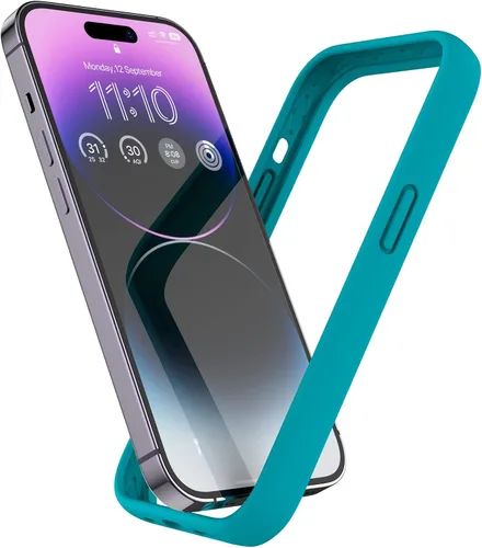 Vista 48 de Funda de silicona líquida para iPhone 12/12 Pro de 6.1 pulgadas, color negro [Absorción de golpes] [Protección de borde elevado]
