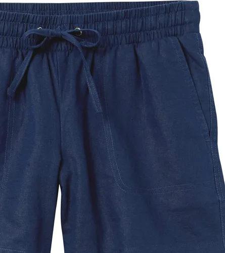 Vista 7 de Tienda Essentials Pantalón corto de lino con cordón de 5 pulgadas