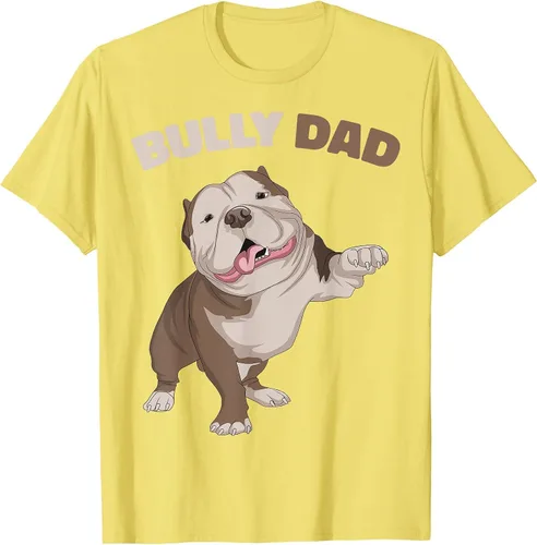Vista 29 de American Bully Dad Dog Owner Father Funny Men T-Shirt Asphalt Grey