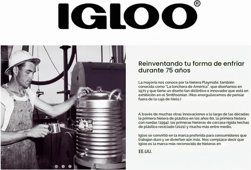 Vista 6 de IGLOO Mango oscilante de agarre de goma Premium Comfort de 90 a 100 cuartos de galón, 1 unidad