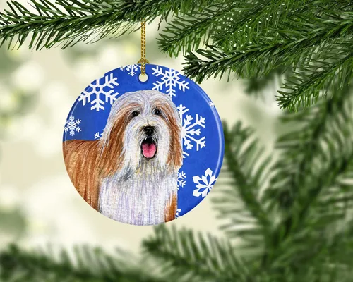 Vista 231 de Caroline's Treasures Cavalier Spaniel - Adorno de cerámica para colgar en el árbol de Navidad, para el hogar, Navidad, fiestas, regalo, 3 pulgadas