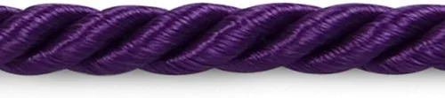 Vista 34 de Expo International Wanda - Borde de cable trenzado, 20 yardas/3/16, gris Arándano