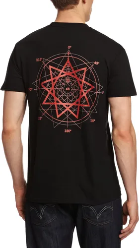 Vista 2 de Slipknot Camiseta Hombre Rusty Face (Back Print) Negro