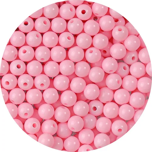 Vista 10 de 1500 cuentas negras redondas acrílicas para pulseras de 0.236 in de plástico, cuentas de colores para hacer joyas, cuentas de resina arcoíris