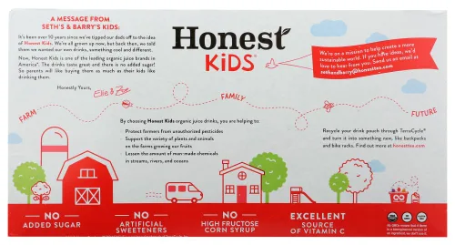 Vista 4 de Honest - Honest Kids - Bebida de jugo orgánico Super Fruit Punch (paquete de 2) 2