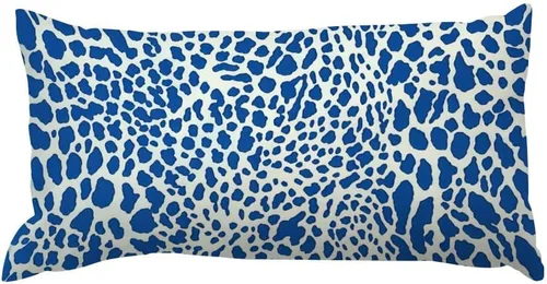 Vista 12 de Funda de almohada con estampado de leopardo negro, funda de almohada de piel de animal de 12 x 16 pulgadas, almohada decorativa para el hogar