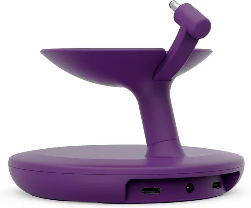 Vista 6 de Soporte con puertos de carga USB-C para Echo Dot Max, completamente nuevo, Made for Amazon