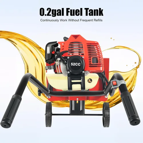 Vista 4 de 52CC 1.9KW Handpull Mini Tiller, Upthehill ZN-8001 Cultivador de jardín eléctrico Cultivador de retroceso para jardín y césped, excavación