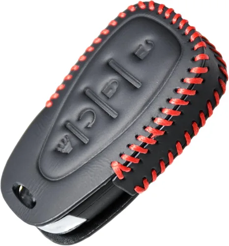 Vista 6 de Funda de llavero de cuero con costura hecha a mano para Chevrolet Chevy Malibu Camaro Trax Traverse Sonic Cruze Volt Equinox Trailblazer