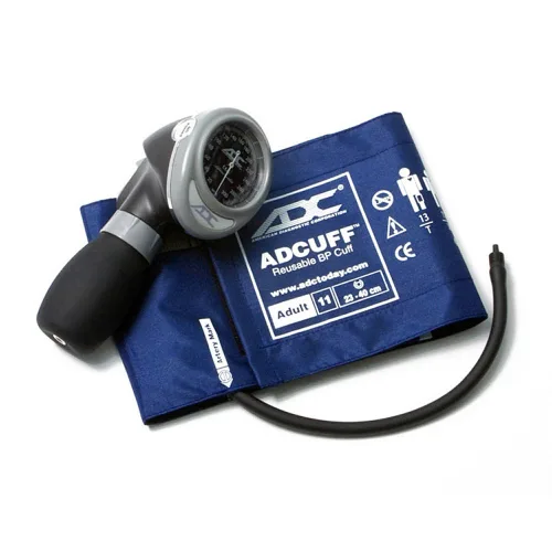 Vista 10 de Tensiómetro aneroide ADC Diagnostix, para adultos, Negro, 1 Features our two-piece Adcuff, Adult size in Black (fits limbs 23-40cm). Includes