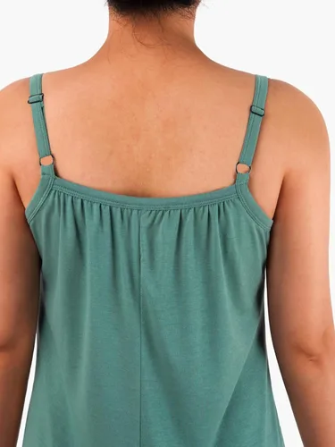 Vista 3 de Vigorics Enterizo casual para mujer, sin mangas, con tirantes ajustables, pantalones cortos, overoles elásticos con bolsillos