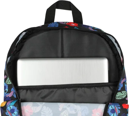 Vista 5 de Disney Lilo & Stitch Tropical Leaves Pineapple Mochila de viaje para portátil de 17 pulgadas