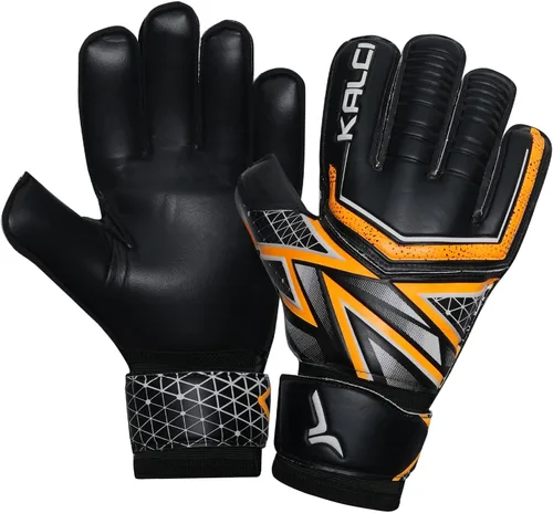 Vista 8 de Kalci Guantes de portero de fútbol con acolchado de espuma de látex para niños/adultos, protección de dedos transpirables, guantes de portero