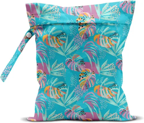Vista 14 de Bolsa para artículos húmedos y secos, bolsas de natación impermeables, lavables a máquina, bolsas reutilizables para playa, piscina, pañales y ropa
