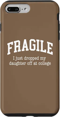 Vista 12 de Frágil - Carcasa para iPhone 16 con texto en inglés "I Just Ddrops My Daughter Off at College Parents