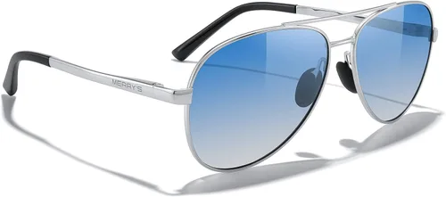 Vista 5 de MERRY'S Gafas de sol de aviador para hombres y mujeres, lentes polarizadas para conducción, lentes espejados, protección UV 400, 2.283in