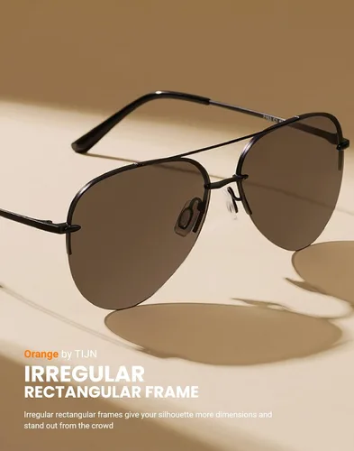 Vista 7 de TIJN Gafas de sol polarizadas Avaitor retro de gran tamaño para mujeres y hombres, tonos vintage, gafas de sol clásicas de metal, Vega