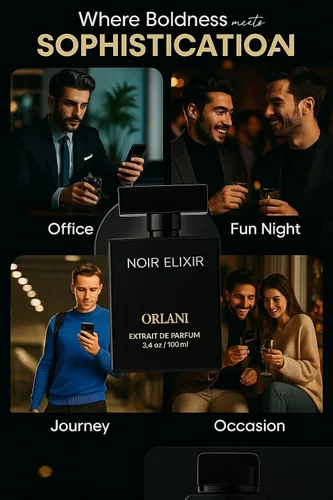 Vista 7 de Noir Elixir Extrait De Perfume (EDP) de 3.4 Oz para hombres y mujeres Parfum Higher Concentrration – Perfume de larga duración, unisex, 3.6 fl oz