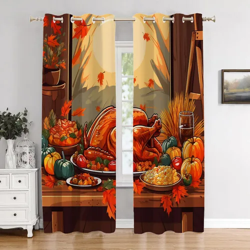 Vista 68 de Cortinas geométricas de cocina para ventanas, color negro, blanco, turquesa, cenefas opacas de poliéster multicapa para cocina, paquete de 2