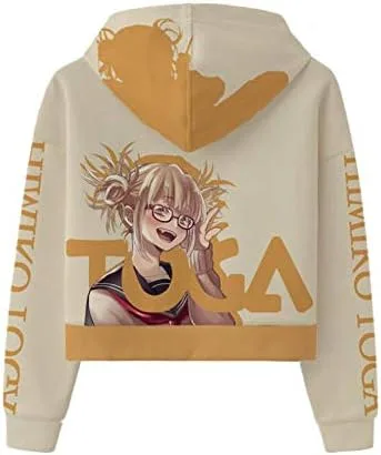Vista 2 de Sudadera con capucha de anime Boku No Hero Anime para mujeres y niñas