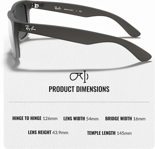 Vista 37 de Ray-Ban RB4165 JUSTIN CLASSIC - Gafas de sol de forma cuadrada con kit oficial de gafas