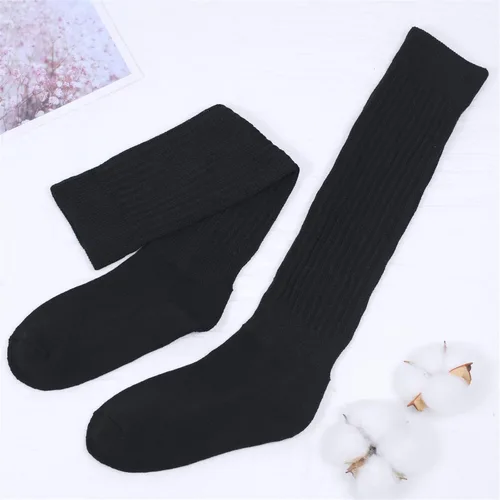 Vista 6 de Intgoodluckycc Calcetines holgados para mujer, calcetines gruesos apilados
