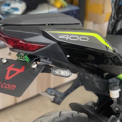 Vista 4 de ESPEEDMTC - Luces traseras para Kawasaki KLZ KLE Versys 650 1000, intermitentes, luces traseras de cambio de luz delantera y trasera, intermitente