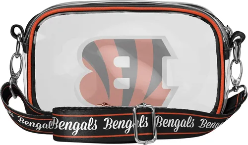 Vista 5 de FOCO NFL Womens NFL Team Logo Stripe Clear Crossbody Bag