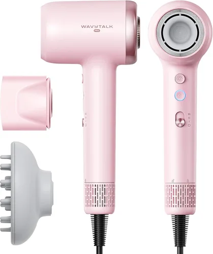 Vista 9 de Secador de pelo, Wavytalk Turblow Pro secador de pelo de secado rápido con difusor, secador de pelo de alta velocidad con 110,000 RPM, iones