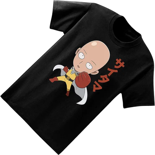Vista 3 de One-Punch Man Camiseta para hombre Camisa de anime para hombre - Camiseta Saitama