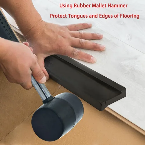 Vista 4 de NAACOO Bloque de roscado para suelo de tablón de vinilo, 3 bordes - Compatible con diferentes grosores de suelo. Doble cara con muescas - Uso