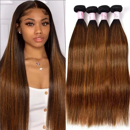 Vista 26 de Beauty Forever Yaki - Extensiones de cabello humano virgen mongol sin procesar, grado 12A, 3 paquetes de cabello humano virgen mongol sin procesar