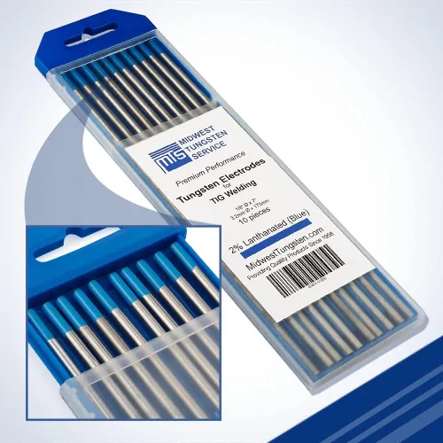 Vista 21 de Midwest Tungsten Service TIG Electrodos de soldadura de tungsteno paquete de 10 unidades (blanco - tungsteno con circonio 0.8% (WZ8, EWZ-0.8), 1/8
