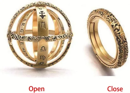 Vista 7 de Anillo Astronómico Plegable Para Mujeres y Hombres, Ideal Como Regalo