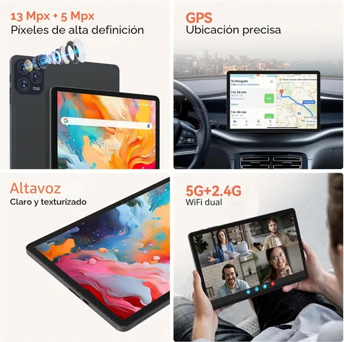 Vista 7 de Tableta Android 15 de 11 pulgadas con procesador Octa Core 16 GB RAM 128 GB ROM 1TB Expandir tableta con batería de 7000 mAh, cámara de 21 MP